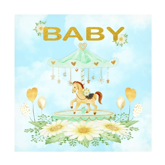 Canvas Wall Art - Jean Plout 'Baby' Wall Art for Living Room, Bedroom, or Office Décor by Trademark Fine Art - 14 x 14 Inches