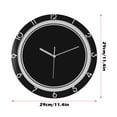 thumbnail image 2 of Wall clock Plastic Silent Suitable for decoration 12in Black, 2 of 4