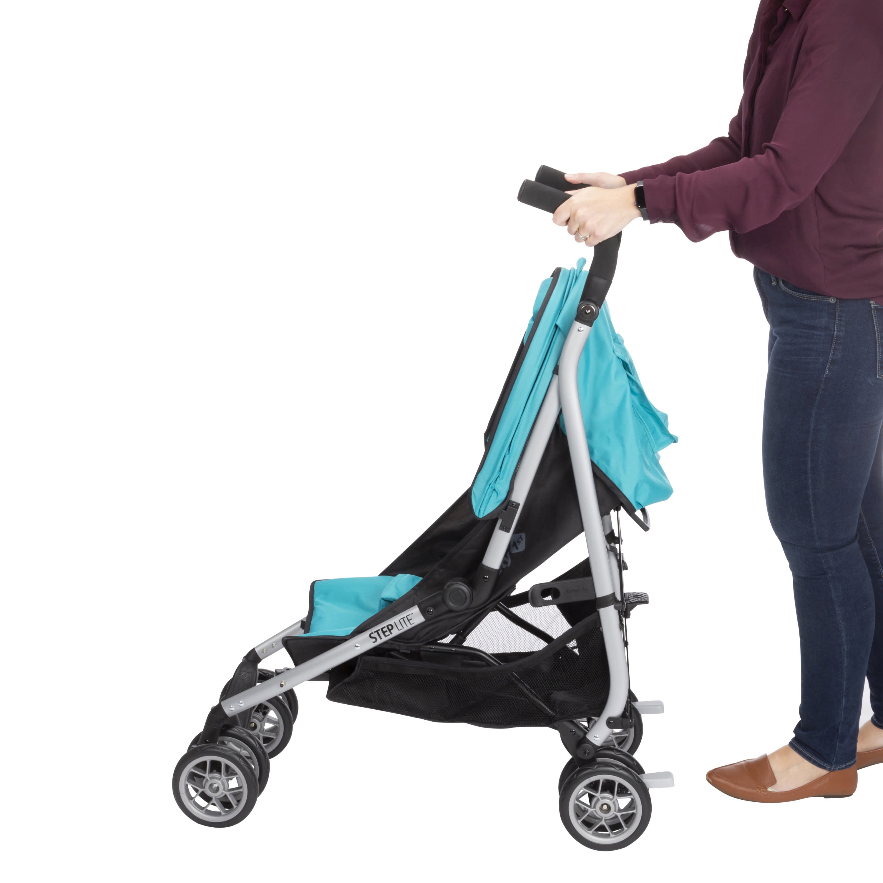 Safety 1ˢᵗ Step Lite Compact Stroller, Greyhound