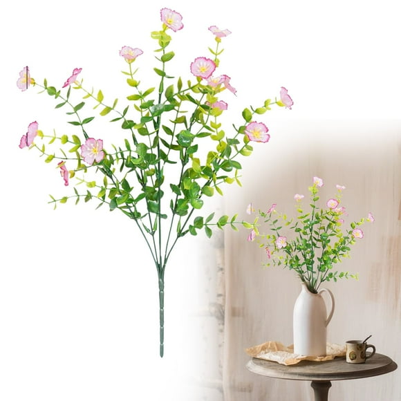Kingtowag Artificial Morning Glory Hanging Vine Plant Outdoor Indoor Porch Garden Decor, 35-Inch Artificial Morning Glory Hanging Plant, Lifelike Flowers and Leaves, for Indoor or Outdoor Decor (#B)