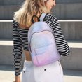 thumbnail image 5 of Bingfone Rainbow Print Canvas College Laptop Backpack, Large Capacity Lightweight College Bookbag Casual Daypack-Small, 5 of 5
