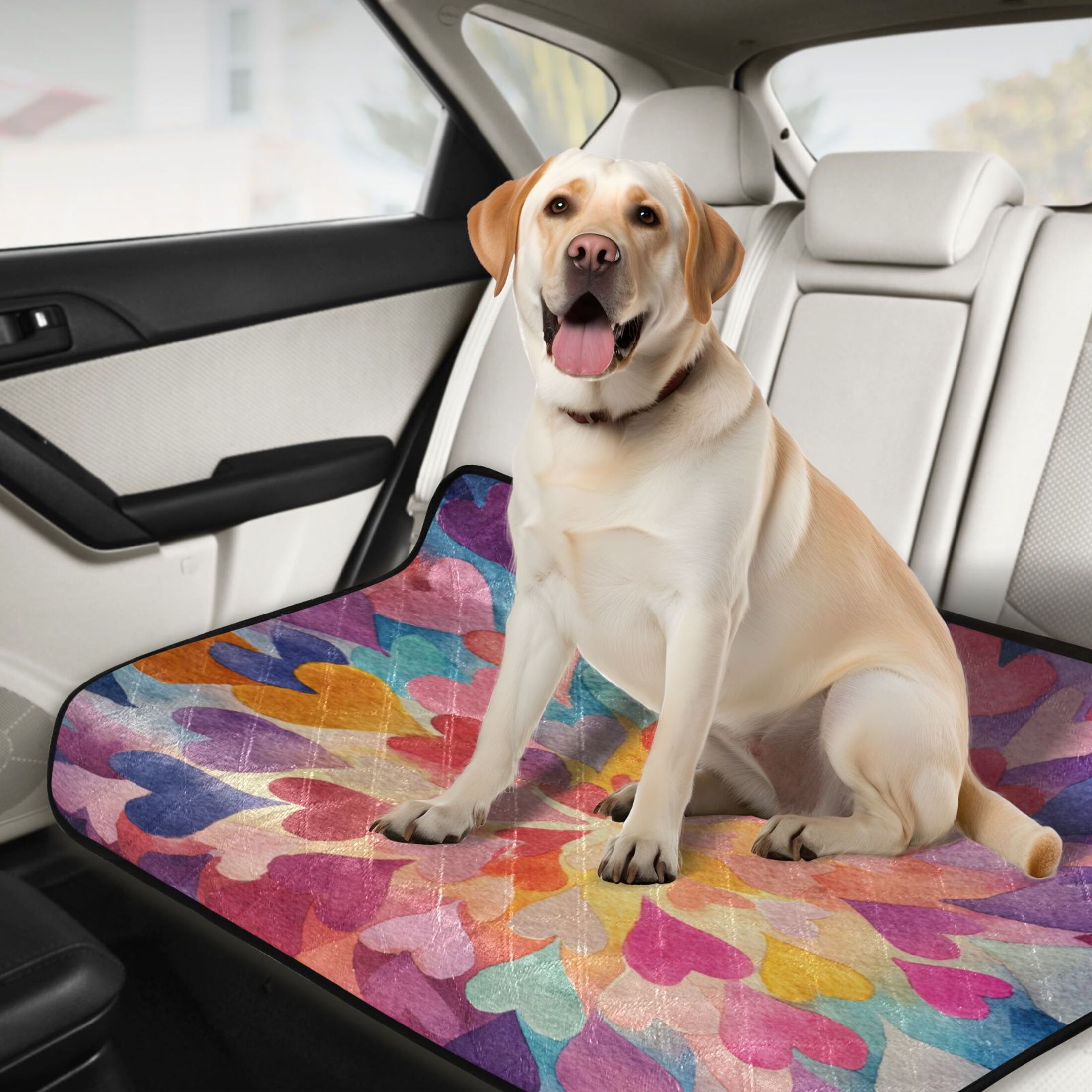 IAUYY Washable Pee Pads for Dogs Smallx3 Absorbent and Leak-Proof Non-Slip Reusable Puppy Pee Pads for Dogs Applicable to Playpen Potty Crate Numerous Heart Shaped Patterns