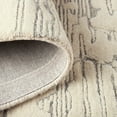 thumbnail image 5 of TOWN & COUNTRY LUXE Remi Abstract Line Art Handcrafted 100% Wool Runner Area Rug, Beige/Blue, 2'5"x7", 5 of 10