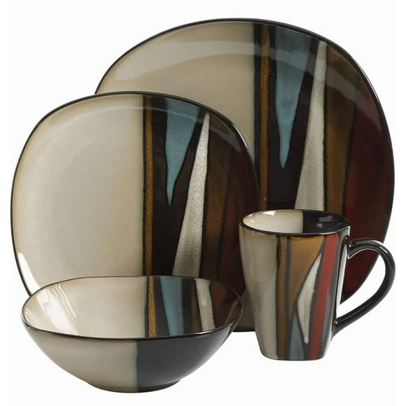 Vajilla Gibson Althea Red para 6 Personas 24pz