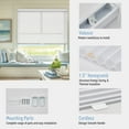 thumbnail image 2 of Keego Cordless Cellular Shades Honeycomb Window Shades Pull Down Cellular Blinds Thermal Insulated Window Blinds, Made in US (Light Filtering - White, 34"W x 48"H), 2 of 7