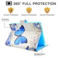 thumbnail image 5 of iPad 9.7" 2018/2017 Case, iPad 6th/5th Generation Case, Allytech PU Leather Smart Cover Auto Sleep Slim Fit Lightweight Folio Shock Absorbtion Wallet Case for Apple iPad 9.7 Inch, Butterfly, 5 of 6