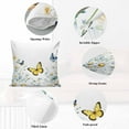 thumbnail image 6 of Throw Pillow Covers 16x16 Inch Set of 2 Daisy Flower Decorative Pillow Covers Butterfly Floral Cushion Cover Pillowcase for Sofa Couch Bed Home Decor, 6 of 9