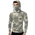 thumbnail image 5 of OGLCCG Men's Hooded Sun Shirts with Mask UPF 50+ Sun Protection Fishing Hiking Shirts Camouflage Printed Long Sleeve Rash Guards Cooling Hoodies, 5 of 7