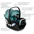 thumbnail image 4 of Britax Willow S Infant Car Seat With Alpine Base, Rear Facing Car Seat, Jade Onyx, 4 of 7