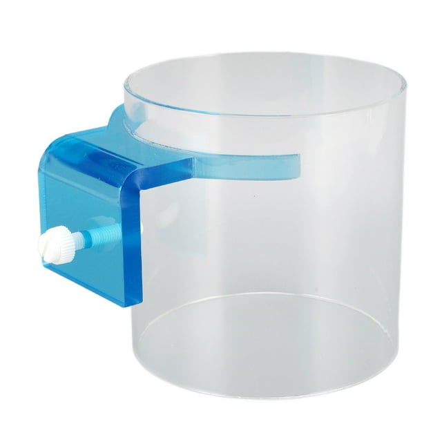 Fish Feeding Ring,Fish Feeding Floating Food Dish Sturdy Acrylic Transparent Fish Ring Food Feeder Feeding Ring Food Bucket Aquarium Fish Feeder for Fish Tank Accessories