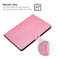 thumbnail image 4 of Dteck Case for iPad 10.2-inch 9th Generation 2021,Magnetic Bling Glitter PU Leather Card Holder Wallet Folio Kickstand Shockproof Cover for iPad 8th/7th Gen 10.2",Pink, 4 of 5