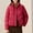 02 Red, variant on Weiqiqre Womens Jackets Quilted Puffer Jacket Long Sleeve Full Zipper Winter Warm Padded Bubble Coat