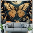 thumbnail image 4 of Shiartex Butterfly Tapestry Moon Flower Botanical Plant Floral Tapestry for Bedroom Vintage Moth Stars Tapestries Aesthetic Wall Art for Dorm Living Room Decor  Painting, 4 of 6