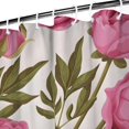 thumbnail image 3 of Pioneer Flower Floral Print Pattern Shower Curtain 84"x72" ,Bathroom Decorative Shower Curtains Set with 12 Hooks,Modern Waterproof Washable Shower Curtain, 3 of 6