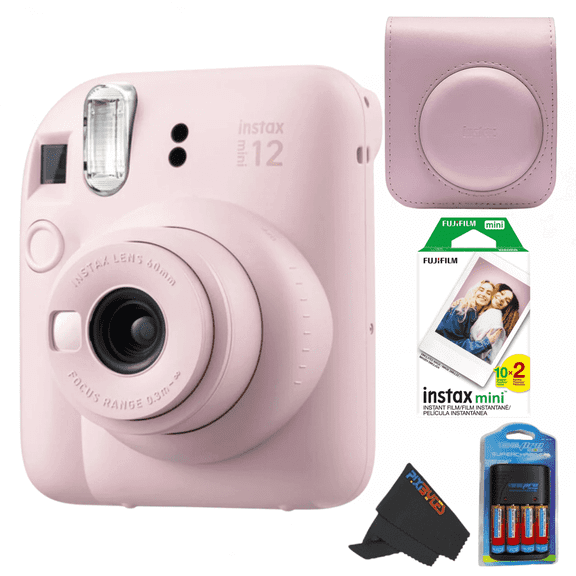 FUJIFILM INSTAX MINI 12 Instant Film Camera ( Pink ) Instax Mini 12 Protective Camera Case Fujifilm Instax Mini Twin Film