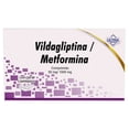 thumbnail image 1 of Ultra Vildagliptina Metformina 50 mg/1000 mg 30 comprimidos, 1 of 3