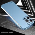 thumbnail image 3 of For iPhone 15 Pro Max Frameless Metallic Paint Hybrid PC Phone Case(Green),iPhone 16 Pro Max, 3 of 7