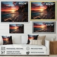 thumbnail image 4 of Designart "Coastal Twilight Rocky Beach wall art II" Nautical & Beach Floater Framed Canvas Print, 4 of 7