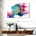 thumbnail image 3 of Elephant Stock Borealis I Wall Art - Horizontal Canvas Wall Art - Living Room Wall Decor - Abstract Canvas - Pink And Turquoise Decor By Jennifer Goldberger - 39" x 26", 3 of 8