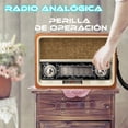 thumbnail image 2 of Solar Radio Am Fm Portátil Analógica Con Panel Solar, Radio analogica con bateria Recargable, Función de iluminación, Lector de Tarjeta SD y Bluetooth, 2 of 6
