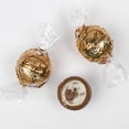 thumbnail image 2 of 54ct Gold Fudge Swirl Chocolate Bulk Individually Wrapped Lindor Candy Truffles (24oz Bag), 2 of 6