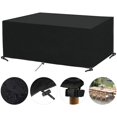 thumbnail image 1 of Aleko - Funda impermeable para sala de estar al aire libre, funda de edredón impermeable de tela Oxford, funda para muebles de jardín, funda para mesa (242 x 162 x 100 cm) ACTIVE Biensenido a ACTIVE, 1 of 5