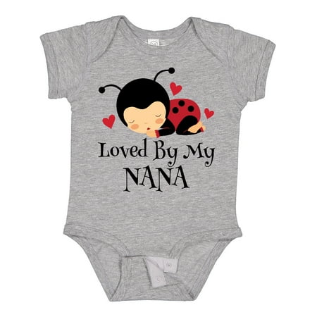

Inktastic Loved by My Nana Grandchild Gift Baby Boy or Baby Girl Bodysuit