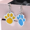 thumbnail image 4 of Methold Collar con etiqueta de perro con estampado de pata, colgante de huella, cadena, joyería de animales para Gato y mascota Suministros para perros Blanco, 4 of 6