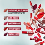 RIMMEL Lasting Mega Matte Liquid Lipstick, 840 Pitch Black, 0.25 fl oz