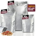 thumbnail image 3 of 100 Pack 10.2 Mil Mylar Bags for Food Storage - 10"*14"/ 7"* 10"/ 5"*7" Resealable Zipper Mylar Bag for Long Term Food Storage, 3 of 9
