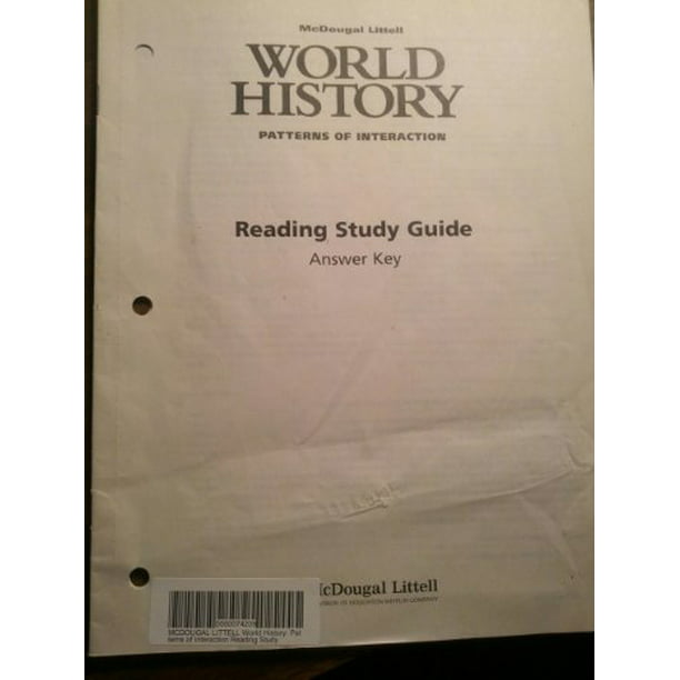 McDougal Littell World History Patterns of Interaction Reading Study Guide Answer Key