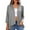 Gray, variant on Women's Cardigans Lightweight Casual 3/4 Sleeve Fall Trendy Open Front Cardigan
