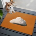 thumbnail image 5 of Orange Sky Bathroom Rug Washable 2x3 Entryway Rug Non Slip Abstract Sky White Minimalist Front Door Mat Low Pile Indoor Doormat Throw Floor Carpet for Kitchen Bedroom Entrance, 5 of 9