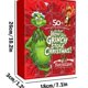 thumbnail image 1 of Caja sorpresa navideña con diseño de Grinch, cuadrícula de 24 días,caja sorpresa con colgante estilo C para calendario de festivales (24 cuadrículas sorpresa), 1 of 1