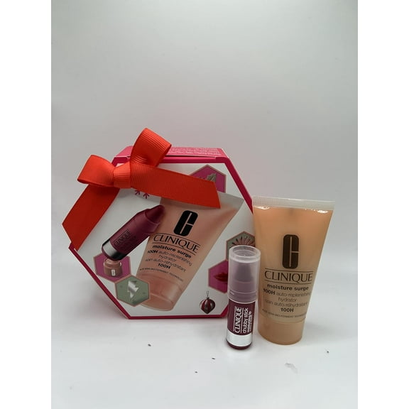 Clinique Gift Set 2022 - 2 pieces - Moisture Surge Hydrator  and  Chubby Stick Lip Colour Balm