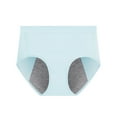 thumbnail image 2 of Period Underwear for Women Casual Mid Rise Menstrual Leakproof Panties Ladies Basic Solid Comfort Stretchy Full-Coverage Briefs, 2 of 3