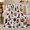 Candy Pails, variant on Playful Trick-Or-Treat decorative motif Collecting autumn celebration, Warm Flannel Blanket for Living Room and Family Room, Festive autumn celebration Scene, Art Lovers autumn celebration Gift