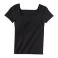 thumbnail image 3 of Striped Short Sleeved Threaded T Shirt With Chest Pad Women's Collar Bottoming Shirt Without Steel Ring Bra Slim Underwear Striped Short Sleeved Th Tops Loose Fit Light Long Sleeve Women Shirts, 3 of 3