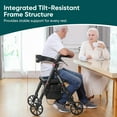 thumbnail image 5 of The Tale Maker Portable 4-Wheel Rolling Walker for Seniors,500 lbs capacity rollator walker with seat&brakes, 5 of 12
