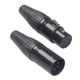 thumbnail image 1 of 2Pcs Black 5 Pins Audio Video RCA Adapter Plug Microphone Audio Connector Baoblaze Enchufe del cable de audio, 1 of 8