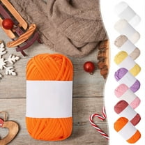 Axiiglly Milk Cotton Yarn, Silky Breathable Yarn Super Soft Hand-Knitted for Knitting, Crocheting, Crafting, Lightweight Cotton Yarn Solid Color for Sweater, Hat, Socks, Blankets