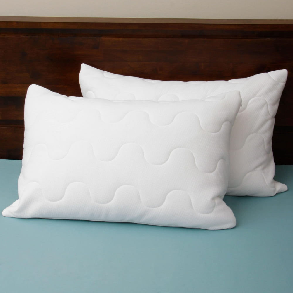 Cozy Clouds Coolmax Quilted Jumbo Pillow Protector Set of 2 Walmart