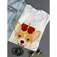 thumbnail image 3 of Royal Corgi W Crown T-Shirt Women -Image by Shutterstock, Female x-Large, 3 of 4