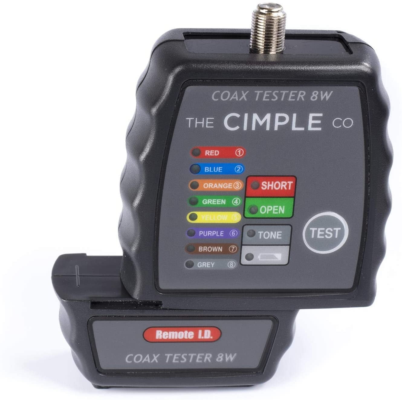 THE CIMPLE CO - Coaxial Cable Toner Tester - 8-Way Mapper Coax Locator  Tracker Commercial Grade 