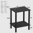 thumbnail image 4 of End Table, Set of 2, Side Table, Nightstand, 2-Tier Storage Shelf, Sofa Table for Small Space, Living Room, Bed Room, 4 of 14