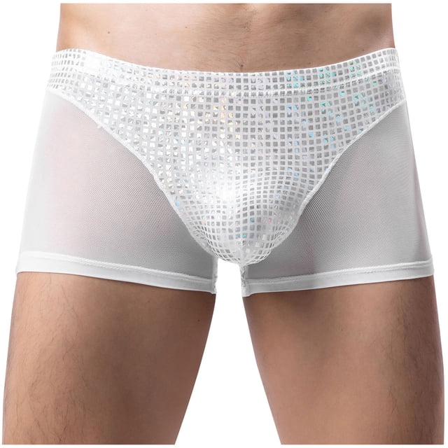 Sous-vêtements Aguichant Patchwork Mode Décontractée pour Hommes Taille Basse Respirants