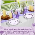 thumbnail image 5 of 60 Pieces Lavender Paper Plates 9 Inch Disposable Floral Plates Spring Summer Purple Garden Flowers Dinner Birthday Decorations for Baby Shower Bridal Wedding Floral Tea Party Supplies, 5 of 6