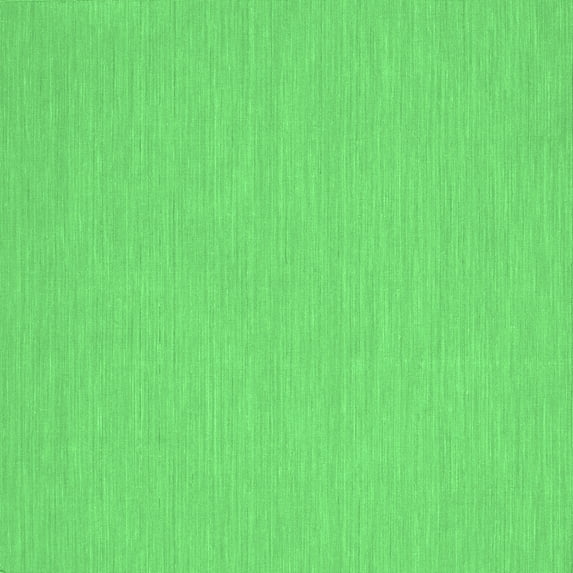 Ahgly Company Indoor Square Abstract Emerald Green Contemporary Area Rugs, 8' Square