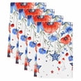 thumbnail image 2 of 4th of July Kitchen Towels Set of 4, Red Blue Floral Independence Day Stars Butterflies Absorbent Dish Towels for Kitchen, Microfiber Hand Towel, Quick Drying Tea Towel Decorative Dishcloths, 2 of 7