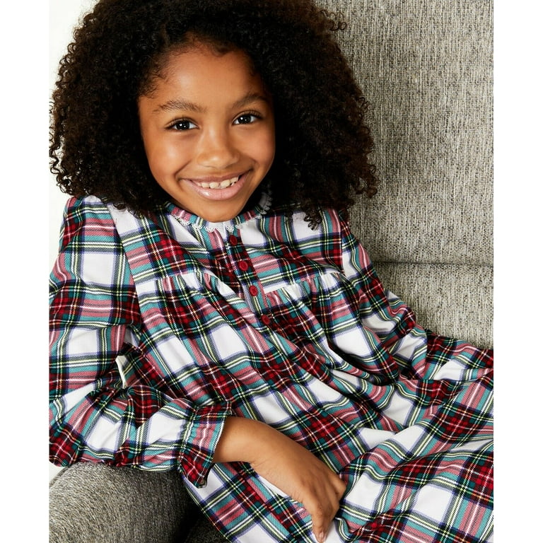 Family PJs Girls Christmas Kids Nightgown Red S